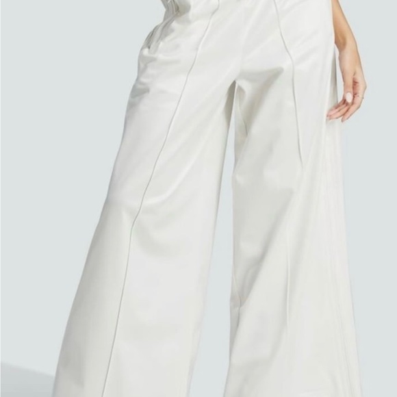 adidas Cream Wide-Leg Pants - Picture 3 of 10